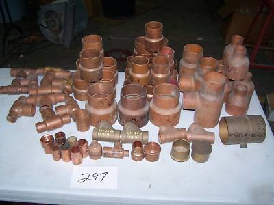 Lot 50 lbs copper fittings