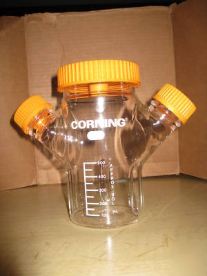 New corning 1L glass spinner flask 100MM cap 