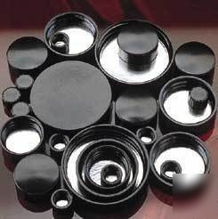 Qorpak black phenolic screw caps, pulp/tinfoil: 5124/12