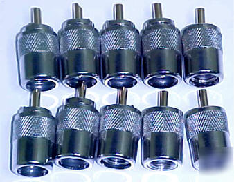 10 pack uhf male cb ham pl-259 connectors RG8