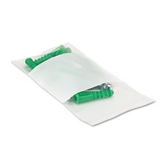Universal reclosable poly bags with white space