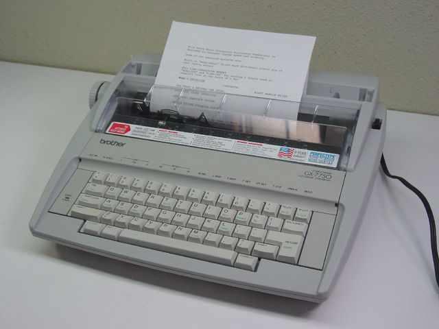 Brother gx-7750 correctronic electronic typewriter - mi