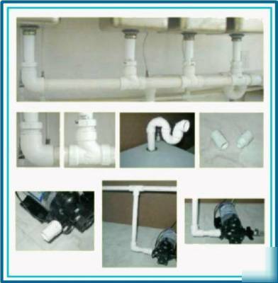 Concession trailer pvc complete plumbing package