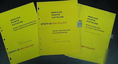 New holland stack retriever bale wagon parts manuals