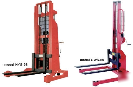 Hydraulic stackers