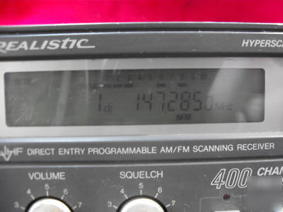 Realistic hyperscan 400 ch. pro-2006 scanning receiver 