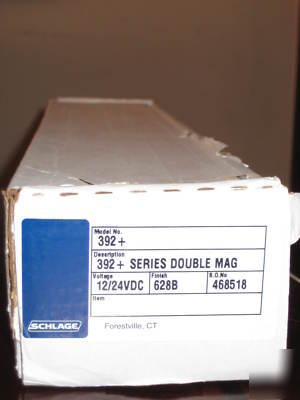 Schlage 392 + series 1650 lb double mag lock locknetics