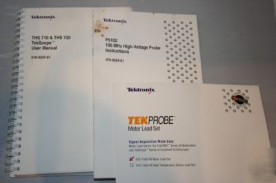 Tektronix tekscope THS720 oscilloscope 100 mhz handheld