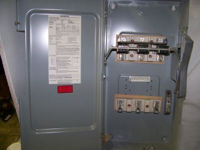 Ite F353 safety switch 100 amp 600V disconnect type 1