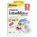 Memorex cd and dvd label maker kit includes software