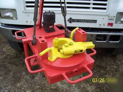 Power tongs hydraulic driver for oil/gas/water well rig