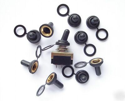 10 flexible cover boots for standard size toggle switch