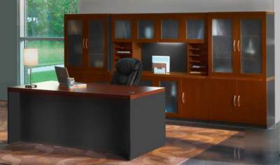 New 11PC 72 x 36 executive office desk set, #tf-abe-D2