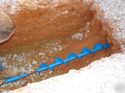 Plumbing auger horizontal earth boring soil drill tool 