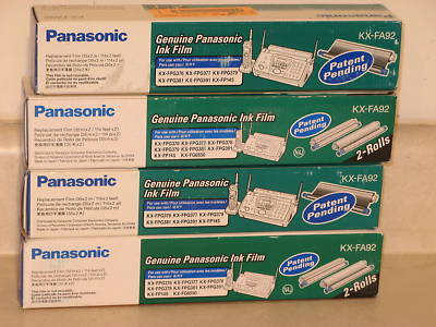 Lot of 4 boxes genuine panasonic ink film kx-FA92