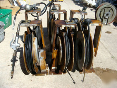 Mixed lot of hose reels & oil pump meters aro graco