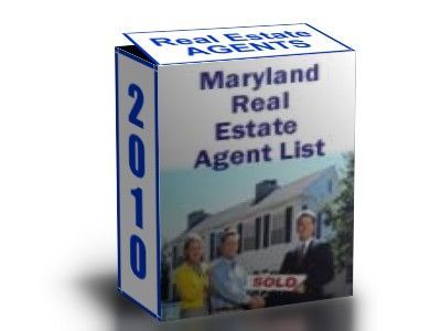 2010 maryland real estate agent list 36,000 agents, md