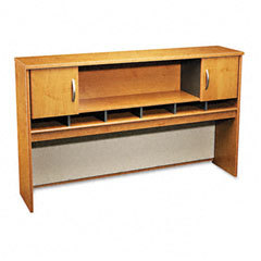 Bush series c hutch with two doors open center
