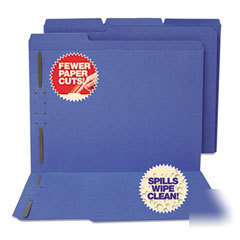 File folder 1/3 cut 2 fastener letter blue sj S11546
