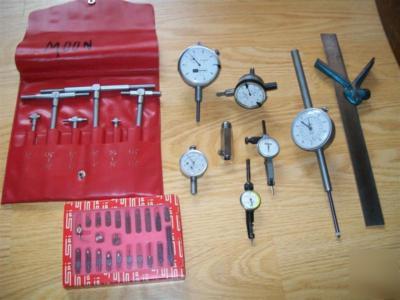 Lot of miscellaneous machining tools - dial indicators