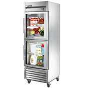True ts-23G-2| half door glass refrigerator 300