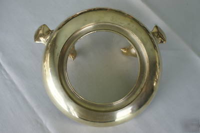  caterer/party giver's solid brass server/centerpiece 