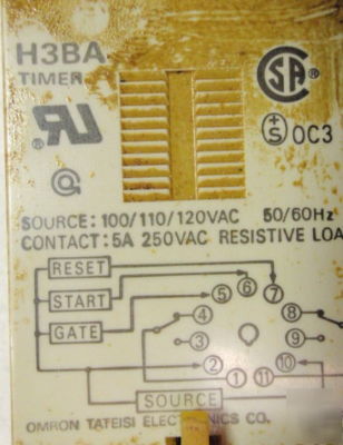Lot of (3) H3BA_ omron timer relay sensor #H3 __ ba