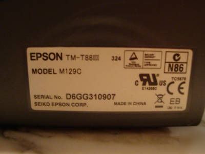 Epson tm-T88III M129C thermal network pos printer