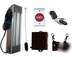 Magnetic lock 1200 lb. kit with wireless entry & exit