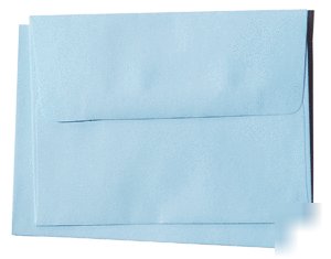 25 4X6 A6 a-6 pastel blue square-flap envelopes 