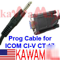 New ci-v cat interface cable for icom radio CT17 