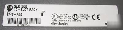 Allen bradley slc 500 1746-A10 rack w/ P2 power supply