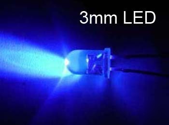 10PCS 3MM blue 5000MCD ultra bright leds