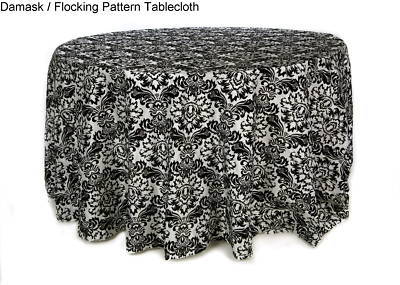 Damask / flocking pattern tablecloths 120