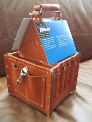Ideal tuff-tote ultimate leather tool carrier 35-975