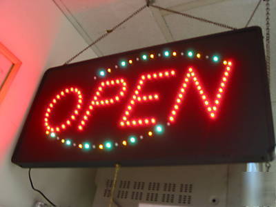New brand led open sign animated