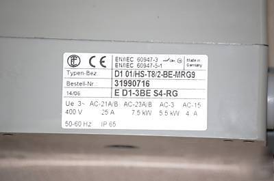New eecontrols enclosed disconnect on-off switch 25 amp