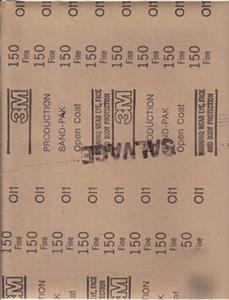 3M 150 grit production open coat sandpaper sheet 9