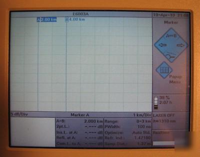 Agilent hp E6000B otdr w/E6003,E6005,E6006,E6007 module