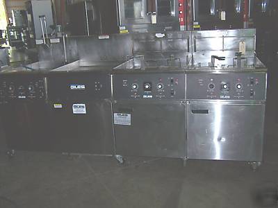 Giles six basket 170LB wells commercial kitchen fryer 