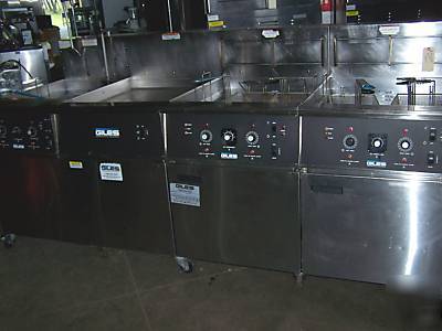 Giles six basket 170LB wells commercial kitchen fryer 