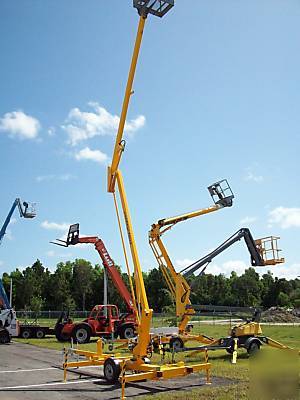 New nifty TM34 40' towable boom lift, , warranty,we ship