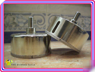 70MM diamond coated drill bit hole saw for glass marble