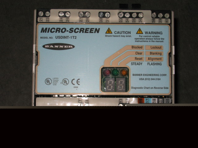 Banner light curtain din control module usdint-1T2