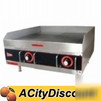 Electric griddle 24X24 countertop grooved grill