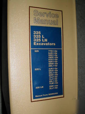 Caterpillar 325 325L 325LN excavator service manual cat