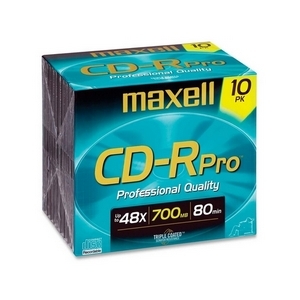 Maxell 648410 -10PK cd-rpro 48X 700MB 80MI