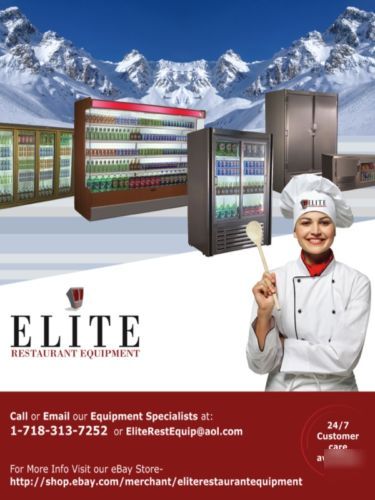 New flat glass bakery display case cooler, refrigerator