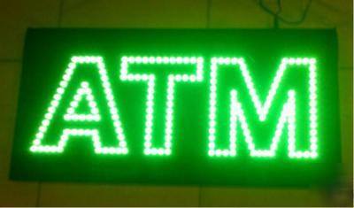 Super bright green led atm sign 