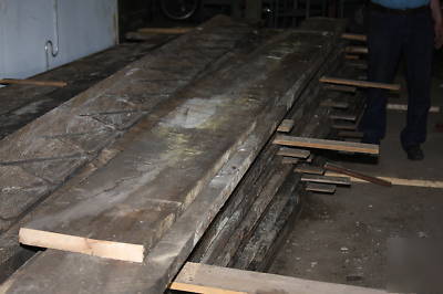 1870S lot of reclaimed lumber 7/4 x 12 x 18' rough sawn